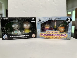 KidRobot Rick & Morty & South Park 2-pack Vinyl Figures - Lot Of 2 - NIB - Afbeelding 1 van 13