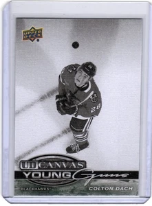 2025-26 Upper Deck #C-110 Colton Dach UD Canvas Young Guns Black & White - Picture 1 of 1