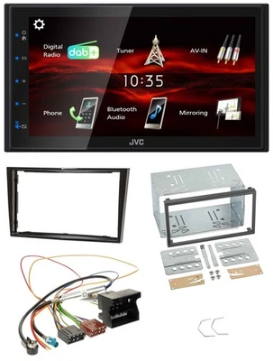 JVC USB Bluetooth MP3 DAB 2DIN Autoradio für Opel Astra H Corsa D Zafira B Klavi - Bild 1 von 4