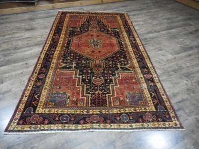 Vintage Turkish Rug,HandMade Anatolian Geometric Tribal Turkish Rug 5x9 Ft - Image 1 of 4