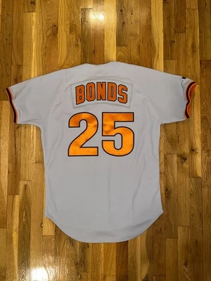 Camiseta deportiva prototipo 44 Barry Bonds auténtica Russell Athletic SAN FRANCISCO GIANTS Foto 1 de 4