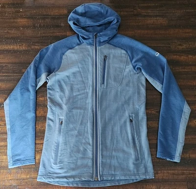 Chaqueta con Capucha Icebreaker Merino Para Hombre Azul Quantum Manga Larga Cremallera Completa Talla S Foto 1 de 4