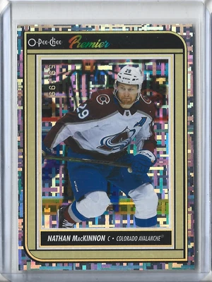2022-23 O-Pee-Chee OPC Premier Rainbow #P8 Nathan MacKinnon /99 - Image 1 of 2