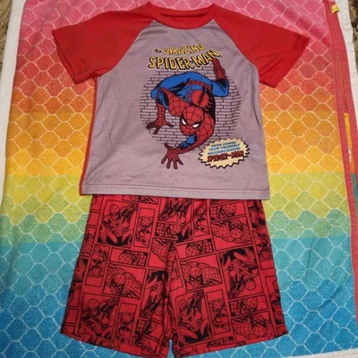 Marvel Comics Spiderman Shorts Pajama Set Boy's Size  10 - Image 1 of 4
