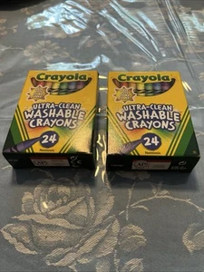 2 Crayola 24er Pack Ultra Clean Waschbare Buntstifte 2022 NOS Solar Power Sammlerstücke - Bild 1 von 16