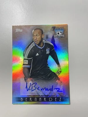 2013 Topps MLS Victor Bernardez Auto 25/25 SJ Earthquakes Honduras - Image 1 of 2