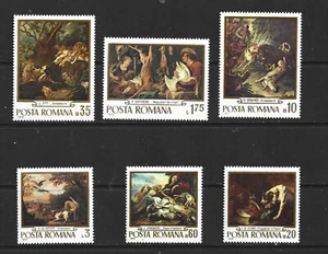 ROMANIA - 1970 PAINTINGS - SCOTT 2198 TO 2203 - MNH - Picture 1 of 1