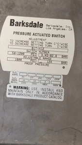 Barksdale B1T-H12 PRESSURE ACTUATED SWITCH NEW FREE SHIP LOC R1 - Picture 1 of 7