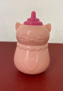 Vintage Fisher Price 2011 ❤ LITTLE MOMMY ❤ Replacement Pink Cat Baby Doll Bottle - Picture 1 of 4
