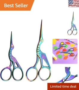 Lightweight Vintage Stork Sewing Shears - Ideal for DIY and Embroidery Projects - Picture 1 of 7