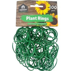 200 ANELLI PIANTE RIVESTITI IN PLASTICA RIUTILIZZABILI TORTUOSI CLIP SUPPORTO IMPIANTO GS100PR - Foto 1 di 4