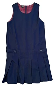 George Navy Blue Sleeveless Pleated Girl’s School Uniform Dress Size 16 - Picture 1 of 8