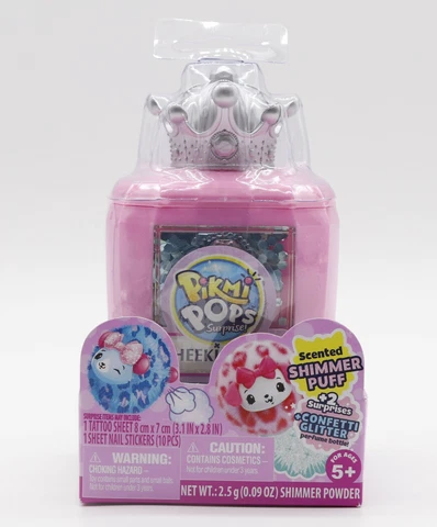 Pikmi Pops Surprise Scented Shimmer Puff Ages 5+ Tattoo & Nail Stickers Cover