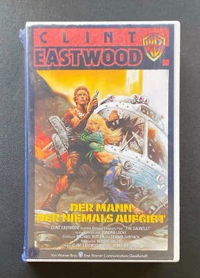 VHS Der Mann der niemals aufgibt Clint Eastwood Warner Hartbox Action RAR - Bild 1 von 4