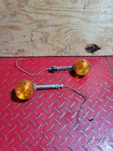 1975 Honda XL100 Front Blinker Indicator Turn Signal Assemblies - Picture 1 of 16