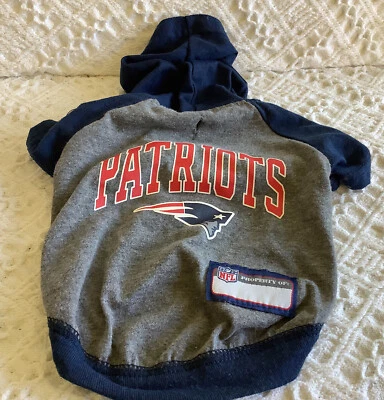 Camisa Jersey con Capucha New England Patriots Perro PEQUEÑA Foto 1 de 3