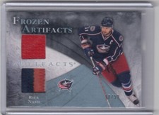 2010-11 Artifacts Frozen Artifacts Jersey Patch Blue Rick Nash 18/50  *S6055
