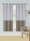 1 Set Versatil Silky Grommet Window Curtain Semisheer Panel Drape (heidi) 63" L