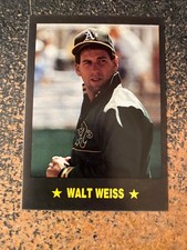 Walt Weiss A's 1989 Pacific Comics & Cards Ser 3 RARE UNLICENSED CARD #5