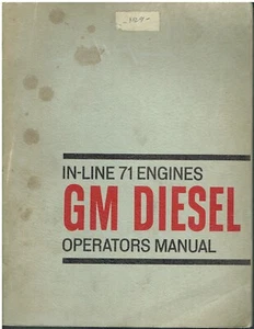 Detroit Diesel Serie 71 3-4-6-Zyl Ind & Marine Diesel Factory Operator Manual - Bild 1 von 1