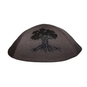 Brown Kippah with Tree Embroidery IDF Golani Brigade - Picture 1 of 1