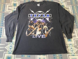 Vintage Tesla Re-Plugged Live Long Sleeve Shirt Size Xl - Picture 1 of 4