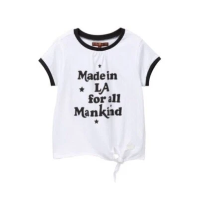 Camiseta con timbre lateral talla XL para niña 7 For All Mankind nueva con etiquetas Foto 1 de 4