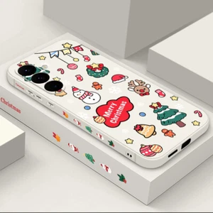 Case For Samsung A17 A16 A05S A25 A35 S25 Ultra S24 FE Christmas Silicone Cover - Picture 1 of 16