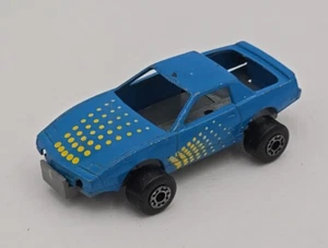 1985 Matchbox Parasites Gammasite Pontiac Firebird - Blue w/Yellow Dots Rare - Picture 1 of 5