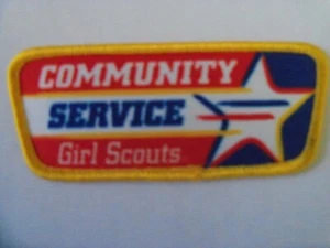 Girl Scout Vintage Patch - Community Service Girl Scouts (star) - Picture 1 of 1