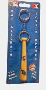 Tampa Bay Rays Mini Baseball Bat Keychain Key Ring W/Bottle Opener MLB Licensed - Picture 1 of 3