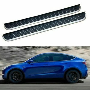 2Pcs Fits for Tesla Model Y 2020-2024 Door Side Step Pedal Running Board - Picture 1 of 8