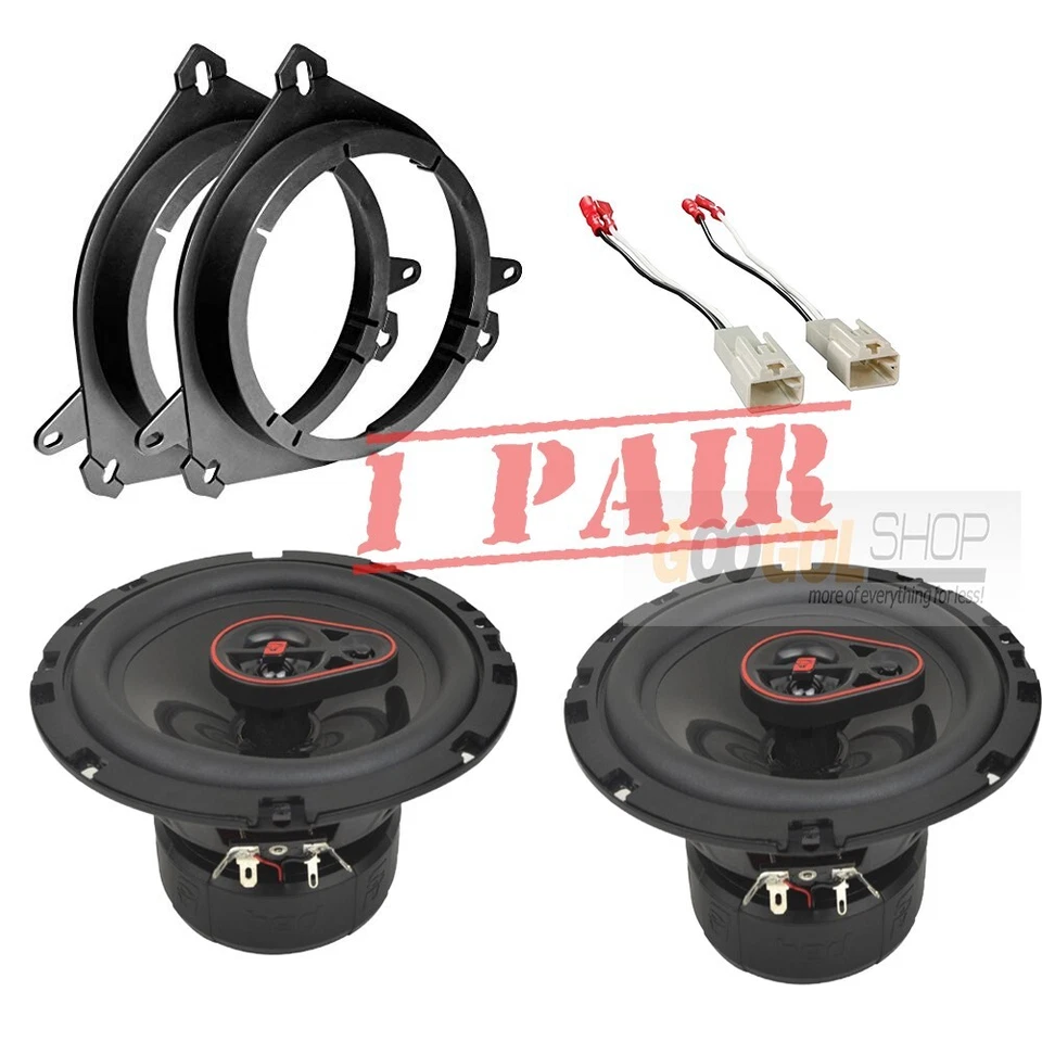 Cerwin Vega 680 Watt 6.5" 3-Way Speakers & Adapters for select Toyota 1998-Up - Image 1 of 4
