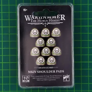 Death Guard Mkiv Shoulder Pads The Horus Heresy #15268 Forge World Oop - Picture 1 of 2