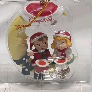 Vintage 1995 Campbell's Soap Ornament Kids On The Moon - Picture 1 of 4
