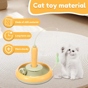Cats Toy Self Rotating Cat Teaser Stick Easy to Use Smart Cat Toys with Kodsi - Picture 1 of 11