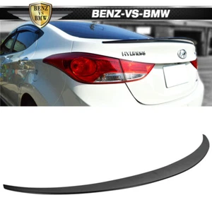 USA Stock Fits 10-15 Elantra  4Dr OE Style Unpainted ABS Trunk Spoiler - Picture 1 of 5