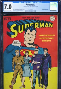 SUPERMAN #29 - CGC-7.0, OW-W - Edad de Oro - Imagen 1 de 3