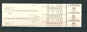 Sweden SC # 580a King Gustaf VI and Numerals . Booklet . MNH - Picture 1 of 2