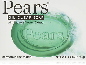 Pears Soap Oil Clear With Lemon Flower extract, 4.4 oz- Pack of 12