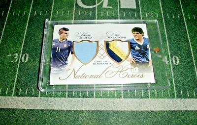 2016 Futera National Heroes Aguero Diego Maradona EXTREME GAME WORN PATCH/50📈🔥 - Image 1 of 2