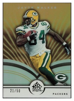 C824 JAVON WALKER 2005 REFLECTIONS GOLD 21/50 #35 PACKERS RARE SP - Image 1 of 2