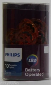 Luces LED de Halloween Philips 10 naranjas a batería nuevas en paquete - Imagen 1 de 1