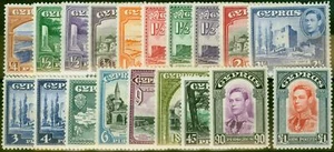 Cyrpus 1938-51 19er Set SG151-163 Fine MM - Bild 1 von 1