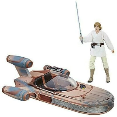 Figura y vehículo Star Wars Black Series 6 pulgadas Luke Skywalker y Land Speeder.JP Foto 1 de 4