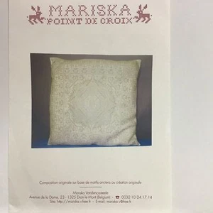 Carta punto croce fuori produzione designer Belgio Mariska Vandencasteele Coussin Mandala - Foto 1 di 5