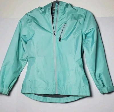 Chaqueta con Capucha Hawke & Co Sport Juvenil Azul Aqua Ligera Cremallera Talla 7/8 Foto 1 de 3