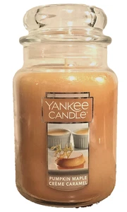 PUMPKIN ARCE CREMA CARAMELO 22 OZ ORIGINAL TARRO GRANDE VELA YANKEE CANDLE BEIGE - Imagen 1 de 4