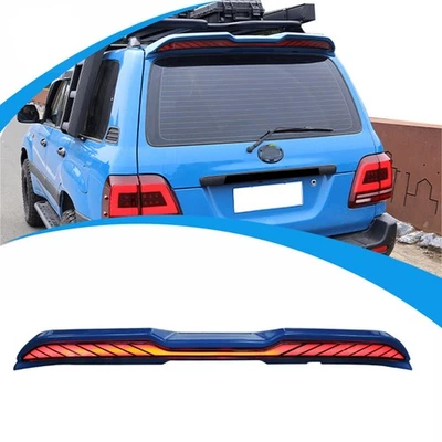 Alerón trasero azul apto para Toyota Land Cruiser LC100 1998-2006 luz de alerón de techo Foto 1 de 4