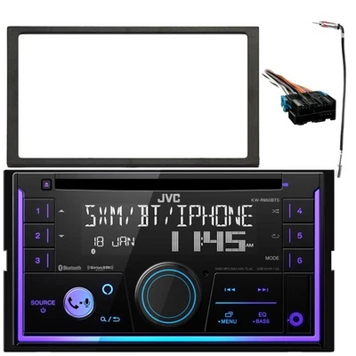 JVC KW-R950BTS Car Receiver, Install Dash Kit, Adapter, Harness (1994-2005) - Image 1 of 4